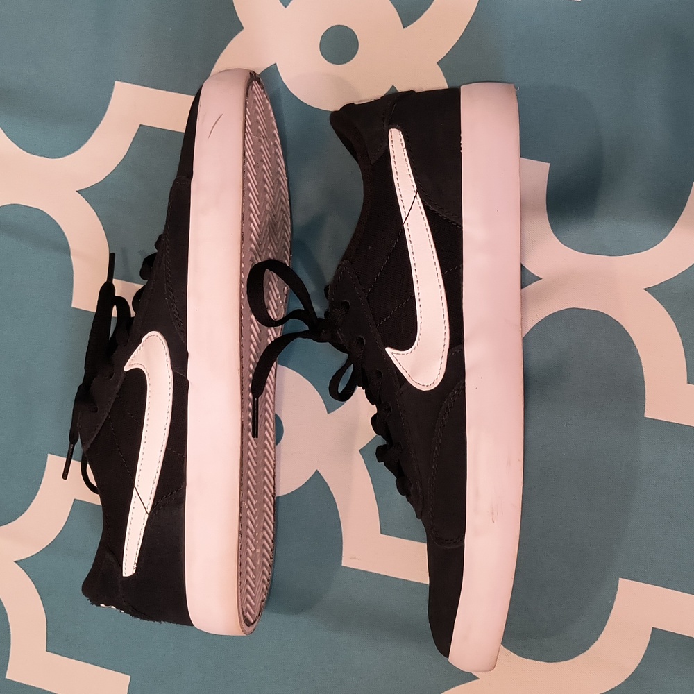 Nike SB Heritage Vulc casual classic Skate shoes Mens 8 Black white - Picture 5 of 7
